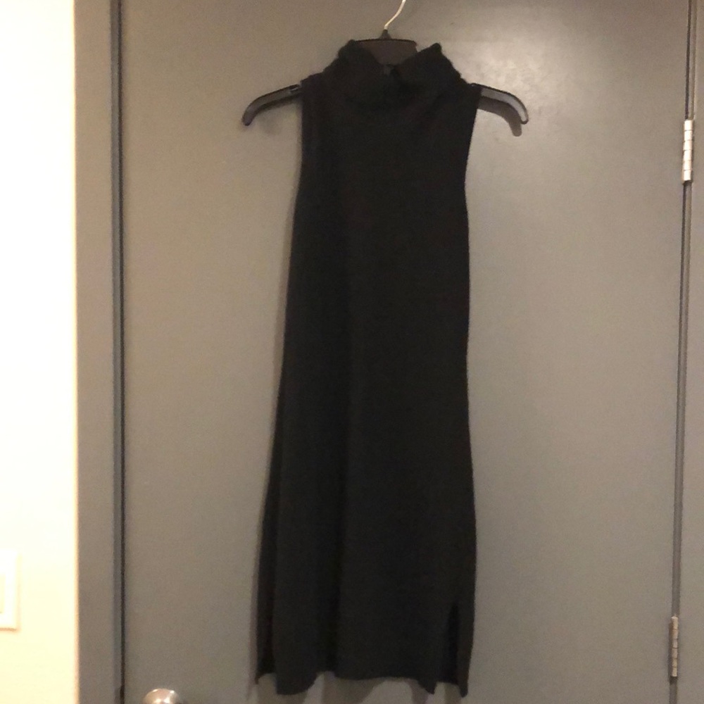 Sexy black cashmere dress